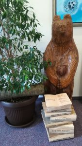 Kip medvedke in mladiča z Rastočo knjigo (Kobola)